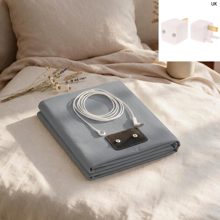 The Ground Port grounding sheet, Grey, UK plug